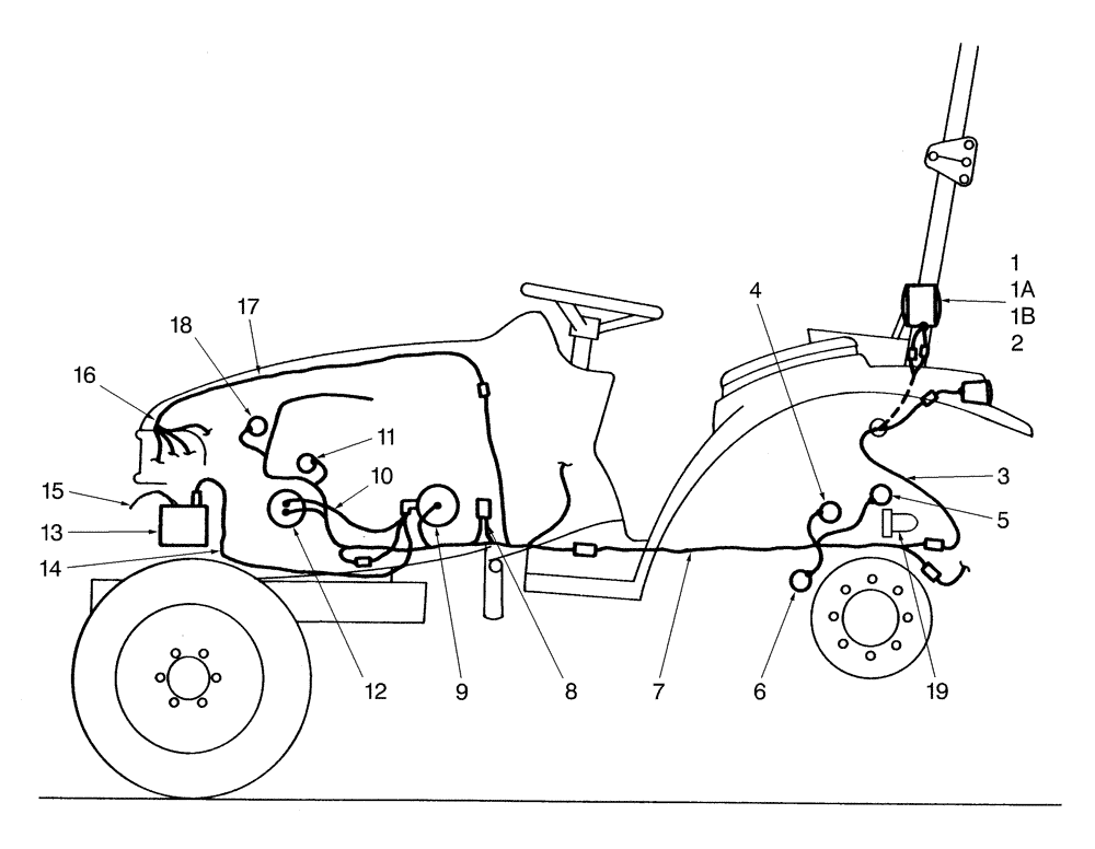 Схема запчастей Case IH D25 - (11A02) - ELECTRICAL - LEFT HAND SIDE - BSN HBA0001480 (06) - ELECTRICAL SYSTEMS