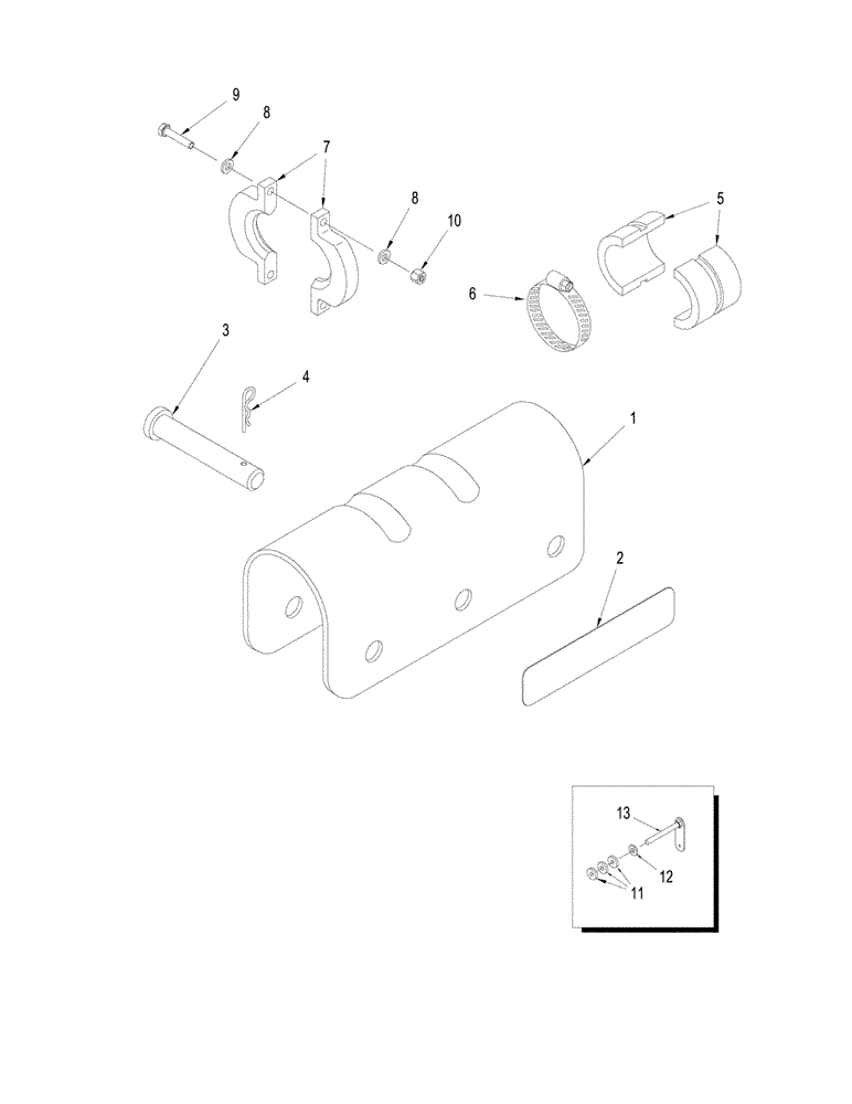 Схема запчастей Case IH STX325 - (05-05) - ARTICULATION LOCKS (05) - STEERING