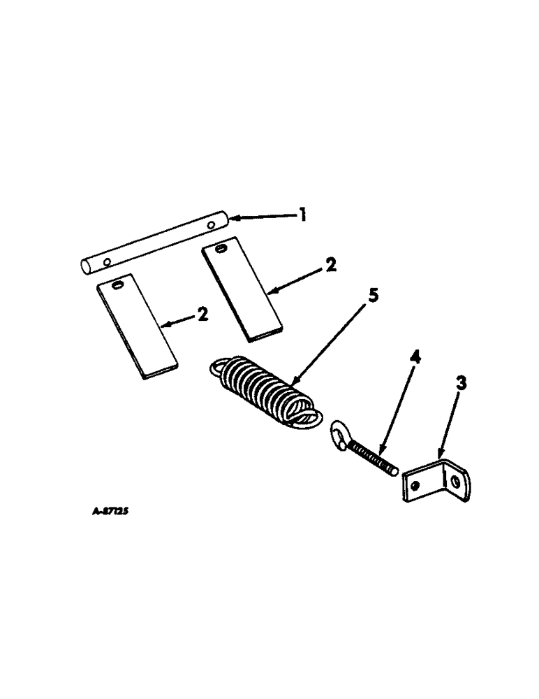 Схема запчастей Case IH 612 - (H-05) - DEPTH SPRING AND SCRAPER ATTACHMENT, ONE PER ROW 