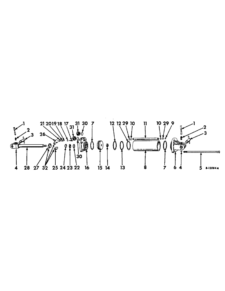 Схема запчастей Case IH 600 - (S-18) - HYDRAULIC CYLINDER, DOUBLE ACTING 