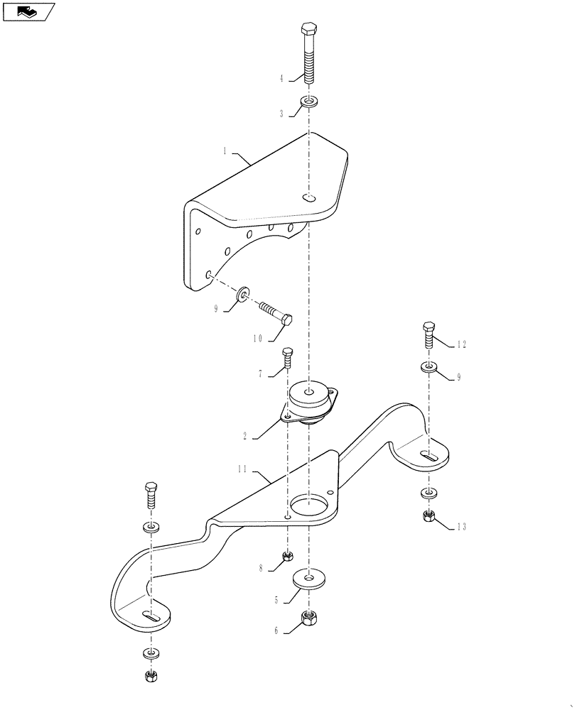 Схема запчастей Case IH TITAN 4030 - (21.114.03) - TRANSMISSION MOUNT (21) - TRANSMISSION