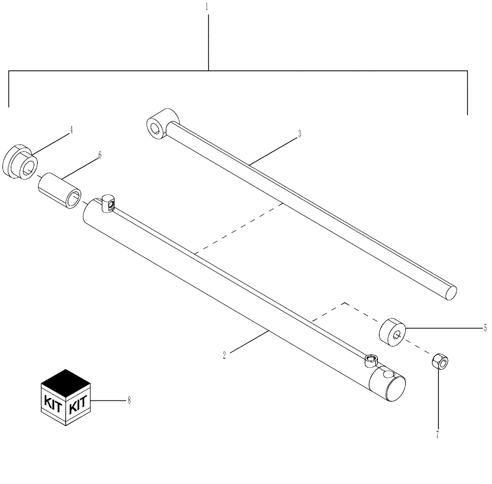 Схема запчастей Case IH 635 - (35.910.37) - MODULE COMPACTOR CYLINDER ASSEMBLY (35) - HYDRAULIC SYSTEMS