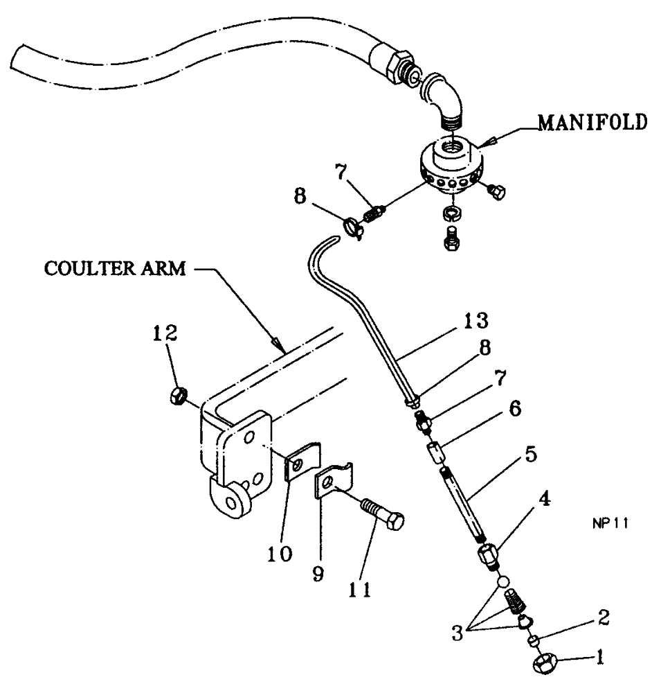 Схема запчастей Case IH 5300 - (75.200.19) - COULTER INJECTOR (09) - CHASSIS/ATTACHMENTS