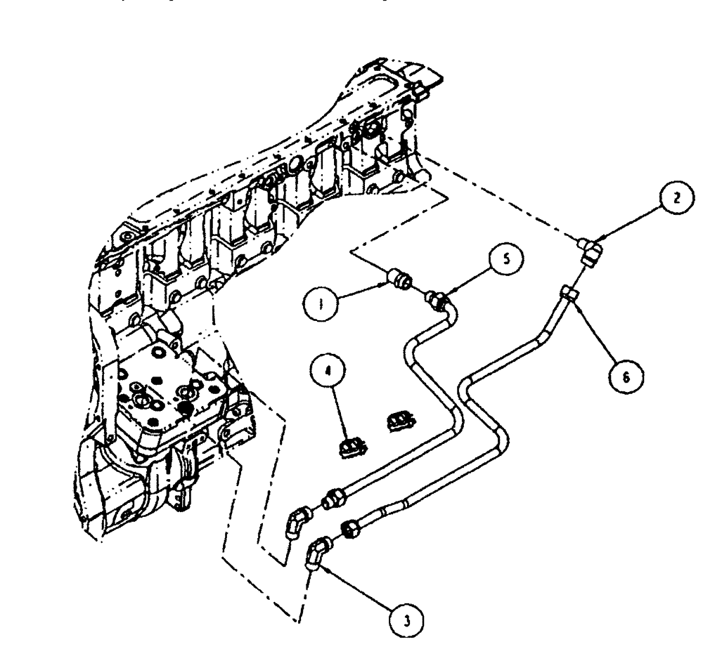 Схема запчастей Case IH FLX3300B - (02-007) - COMPRESSOR COOLANT PLUMBING (01) - ENGINE