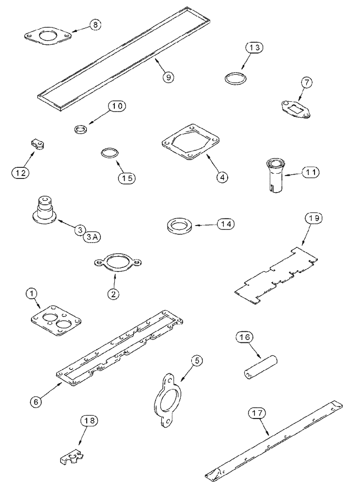 Схема запчастей Case IH SPX4260 - (03-022) - VALVE GRIND GASKET KIT (01) - ENGINE