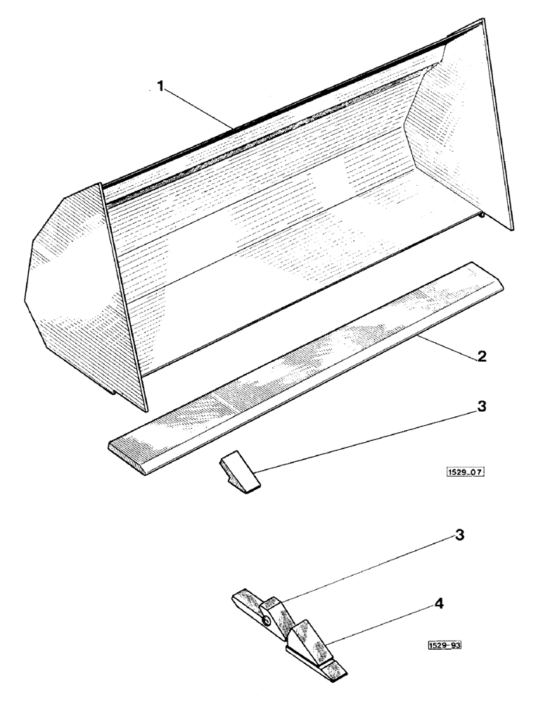 Схема запчастей Case IH 1529 - (130) - BUCKETS 
