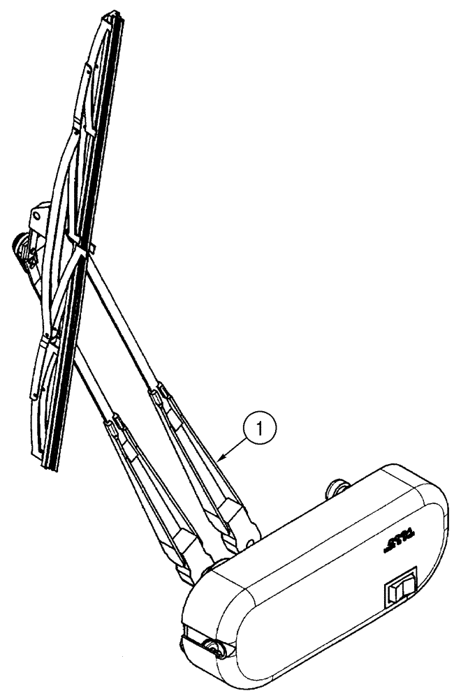 Схема запчастей Case IH 85XT - (04-24) - WIPER, WINDSHIELD, NORTH AMERICAN MODELS JAF0352234-, EUROPEAN MODELS JAF0352715- (04) - ELECTRICAL SYSTEMS