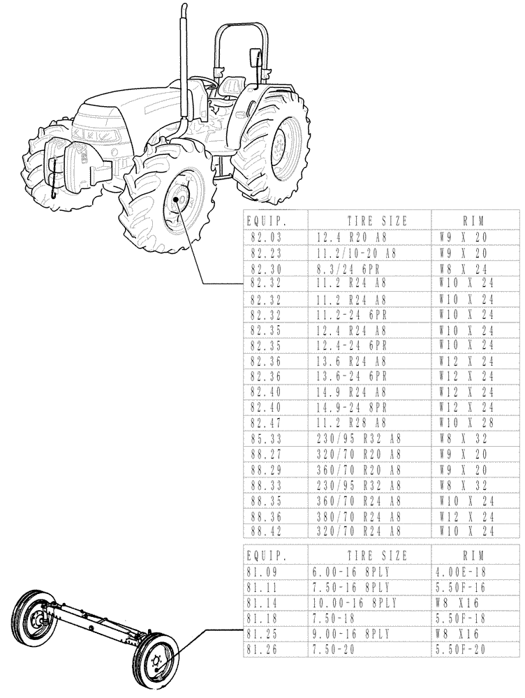 Схема запчастей Case IH JX95 - (SEC. 11[01]) - TRACTION (00) - GENERAL