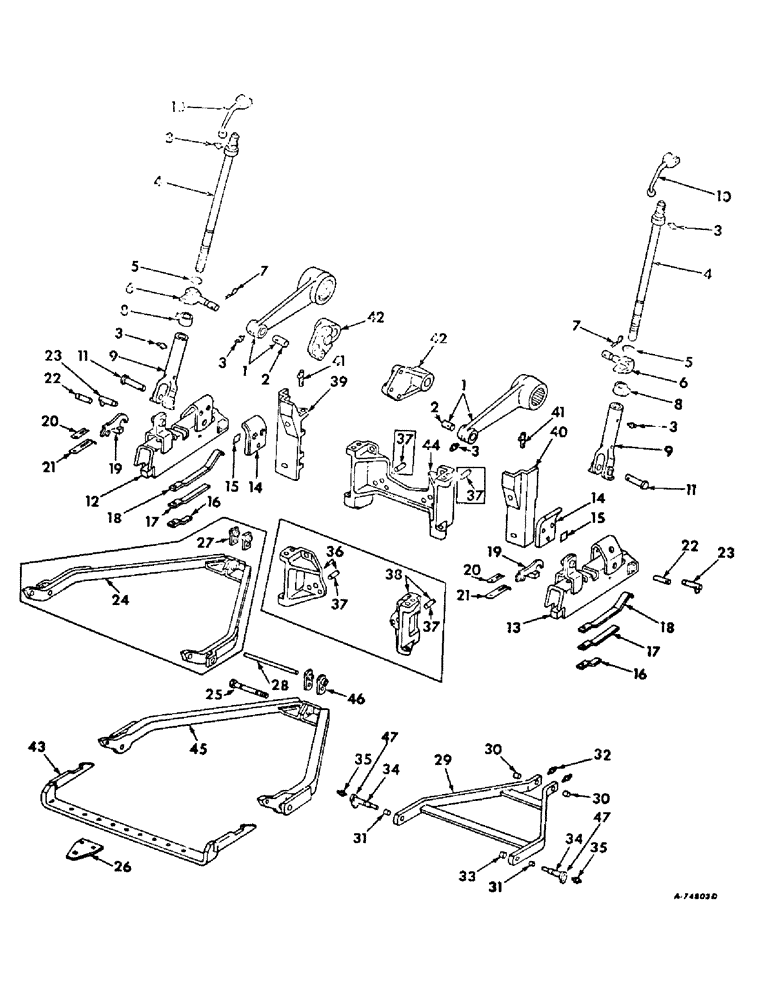 Схема запчастей Case IH 2706 - (K-06) - DRAWBARS AND HITCHES Drawbars & Hitches