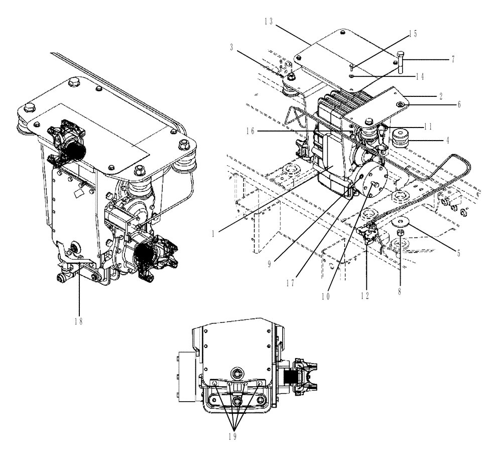 Схема запчастей Case IH FLX4010 - (03-003) - AUX TRANSMISSION GROUP, FLX4010 & FLX4510 (03) - TRANSMISSION