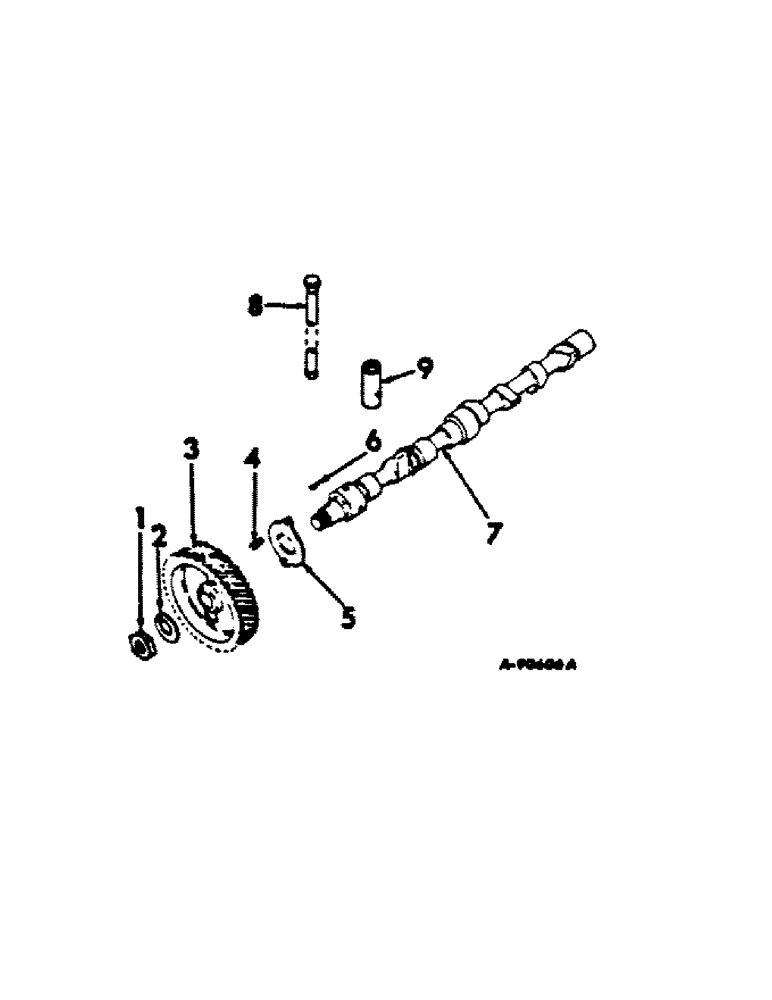 Схема запчастей Case IH C-157 - (J-04) - CAMSHAFT, CAMSHAFT GEAR AND RELATED PARTS 