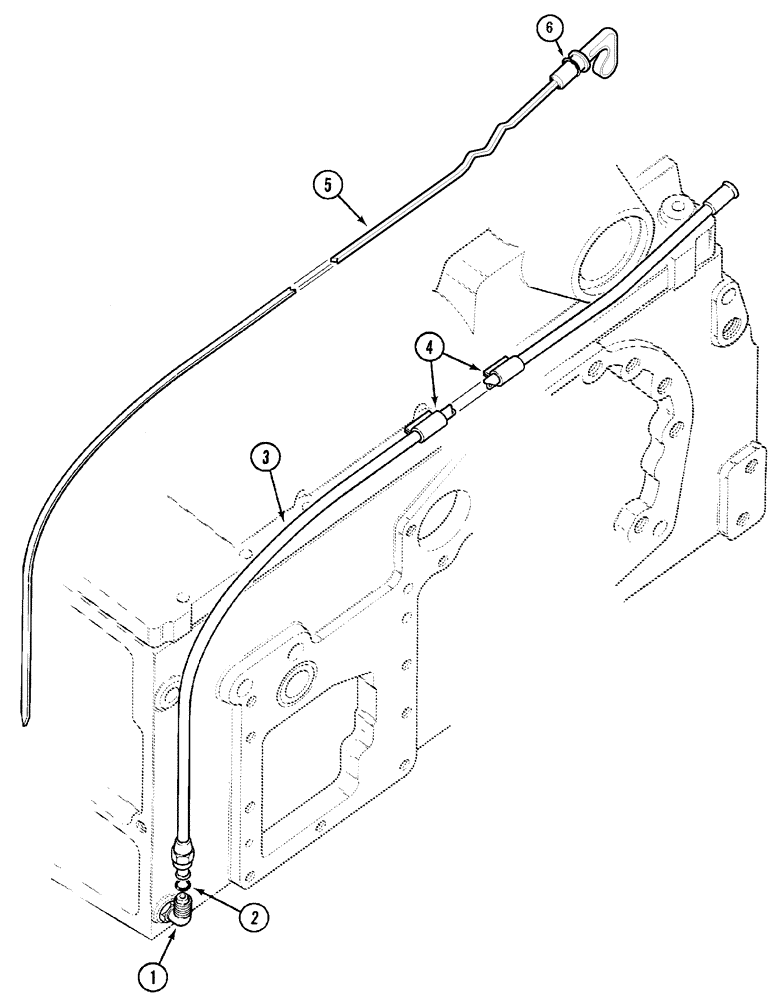 Схема запчастей Case IH CX50 - (06-13) - REAR FRAME OIL LEVEL GAUGE (06) - POWER TRAIN