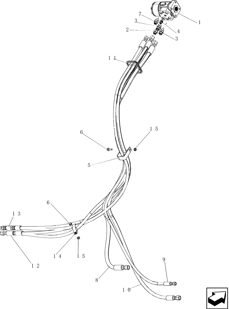 Схема запчастей Case IH 7130 - (41.206.01) - HYDRAULICS - STEERING PUMP (41) - STEERING