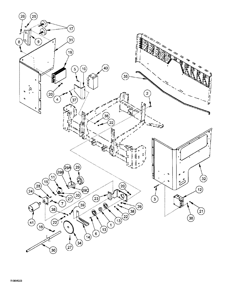 Схема запчастей Case IH AFS - (04-56) - SEED DRUM DRIVE (955 TRAILING AFS PLANTER - 1999, 12 ROW AND 16 ROW NARROW AND 12/23 SRC) (55) - ELECTRICAL SYSTEMS