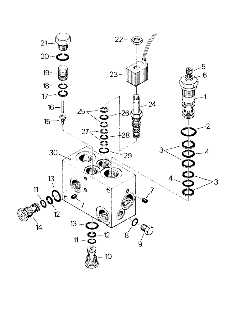 Схема запчастей Case IH KM-360 - (10-10) - SOLENOID VALVE ASSEMBLY Options & Miscellaneous