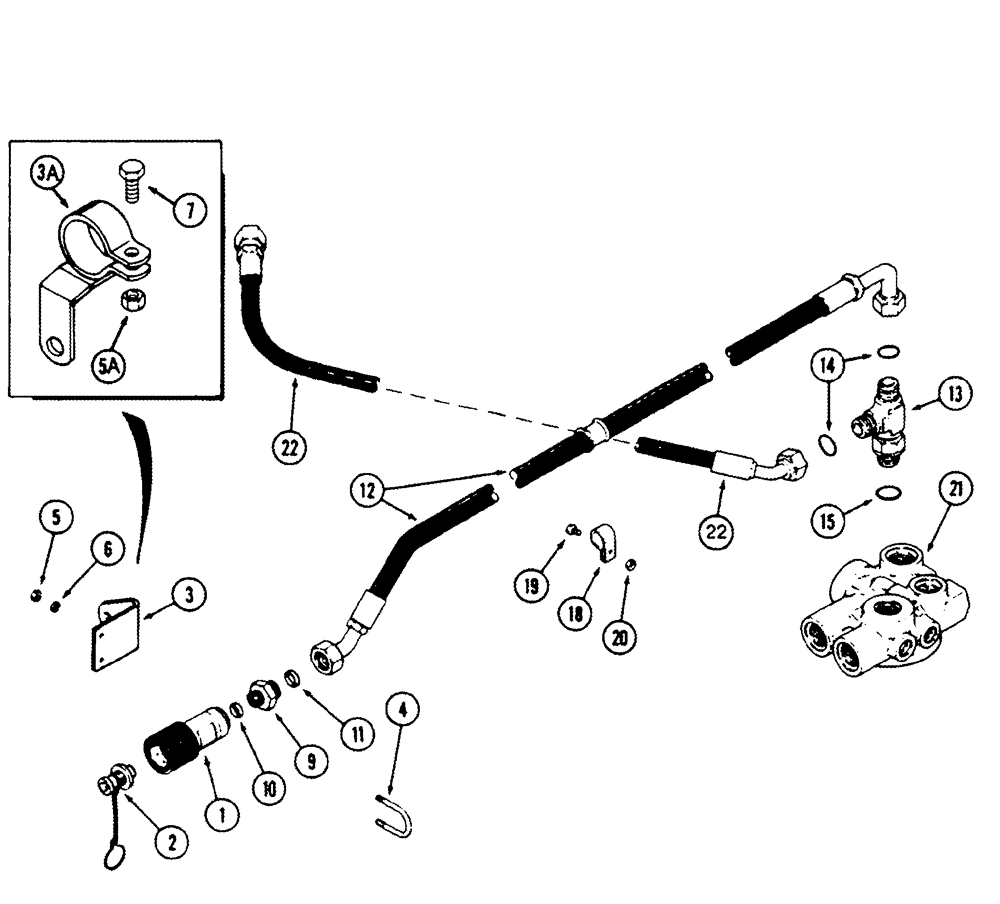 Схема запчастей Case IH 8950 - (8-072) - HYDRAULIC MOTOR OIL RETURN ATTACHMENT (08) - HYDRAULICS