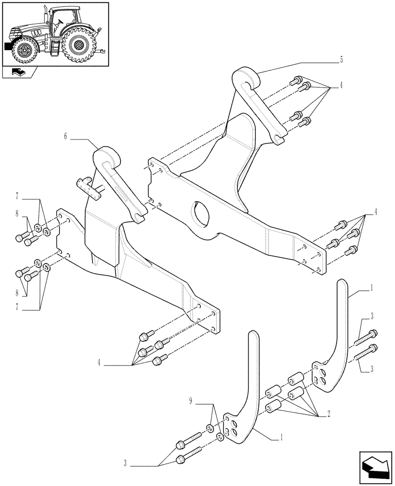 Схема запчастей Case IH PUMA 125 - (1.21.6[01]) - EUROPEAN LOADER READY - SUPPORTS (VAR.332821) (03) - TRANSMISSION