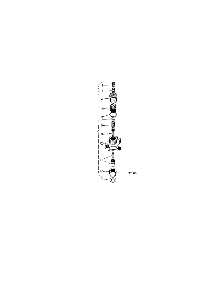 Схема запчастей Case IH 434 - (1-10) - INJECTION NOZZLE AND NOZZLE COMPLETE - DIESEL ENGINE (02) - ENGINE