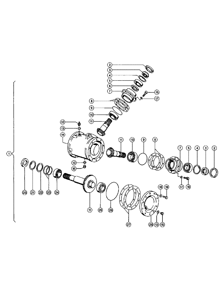 Схема запчастей Case IH 110 - (006[A]) - ANGLE DRIVE (03) - DRIVES