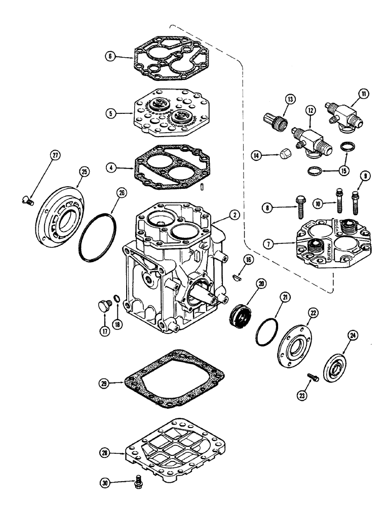 Схема запчастей Case IH 2590 - (9-418) - AIR CONDITIONING, AIR COMPRESSOR (09) - CHASSIS/ATTACHMENTS