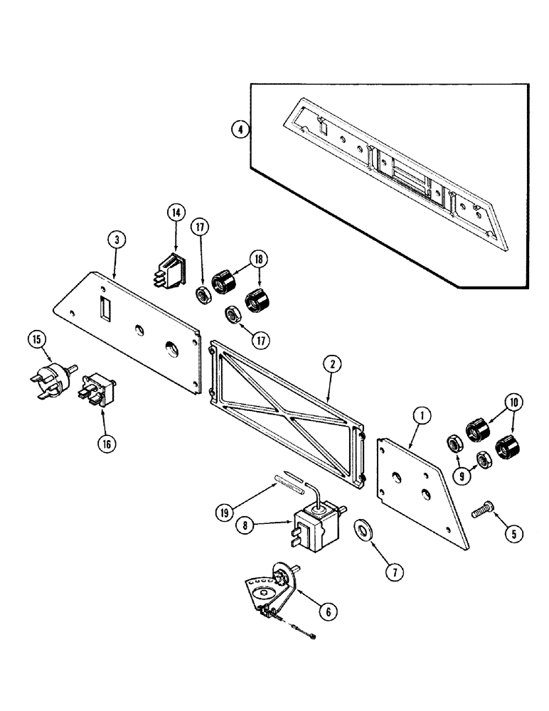 Схема запчастей Case IH 2394 - (9-142) - CAB, CONTROLS AND PANEL (09) - CHASSIS/ATTACHMENTS