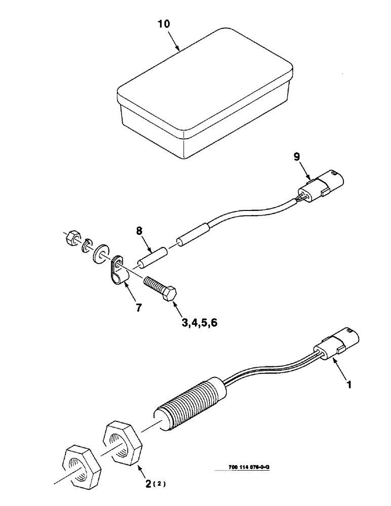 Схема запчастей Case IH 8590 - (4-10) - ELECTRICAL KIT, 700114076 BOX OF SERVICE PARTS (06) - ELECTRICAL