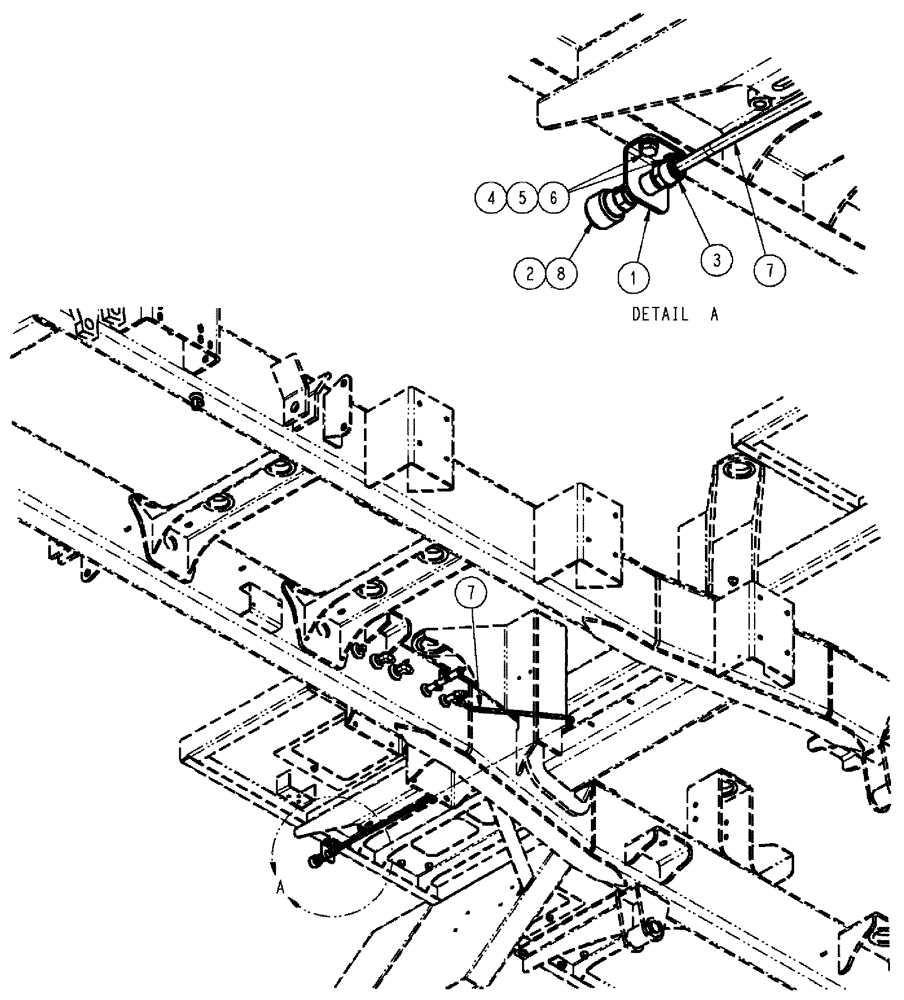 Схема запчастей Case IH TITAN 4520 - (07-018) - AIR REMOTE COUPLER GROUP Pneumatics