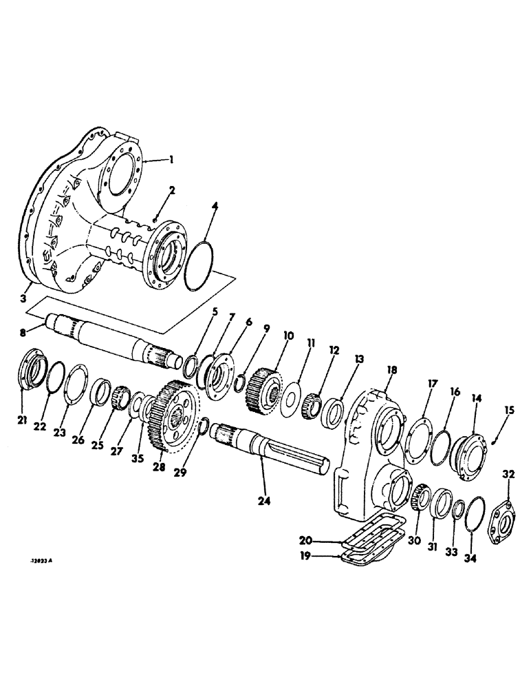 Схема запчастей Case IH 756 - (B-17) - POWER TRAIN, REAR AXLE AND CONNECTIONS, FARMALL HI-CLEAR TRACTORS (03) - POWER TRAIN