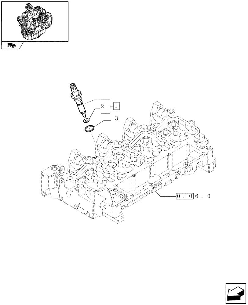 Схема запчастей Case IH F4GE9484A J601 - (0.14.0[02]) - INJECTION EQUIPMENT - INJECTOR (504125146) 