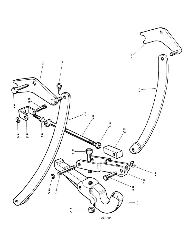 Схема запчастей Case IH 950 - (160) - INSTANTANEOUS HITCH (06) - POWER TRAIN