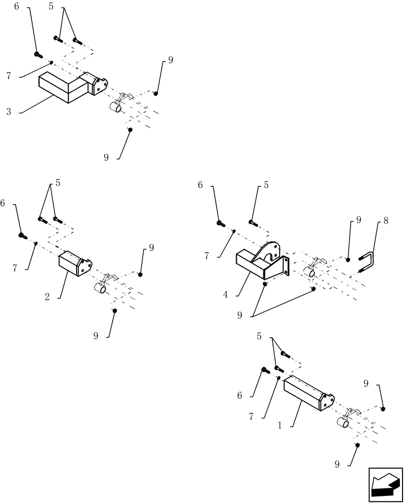 Схема запчастей Case IH ATX400 - (8.090.1) - STUB ASSEMBLIES Related Equipment