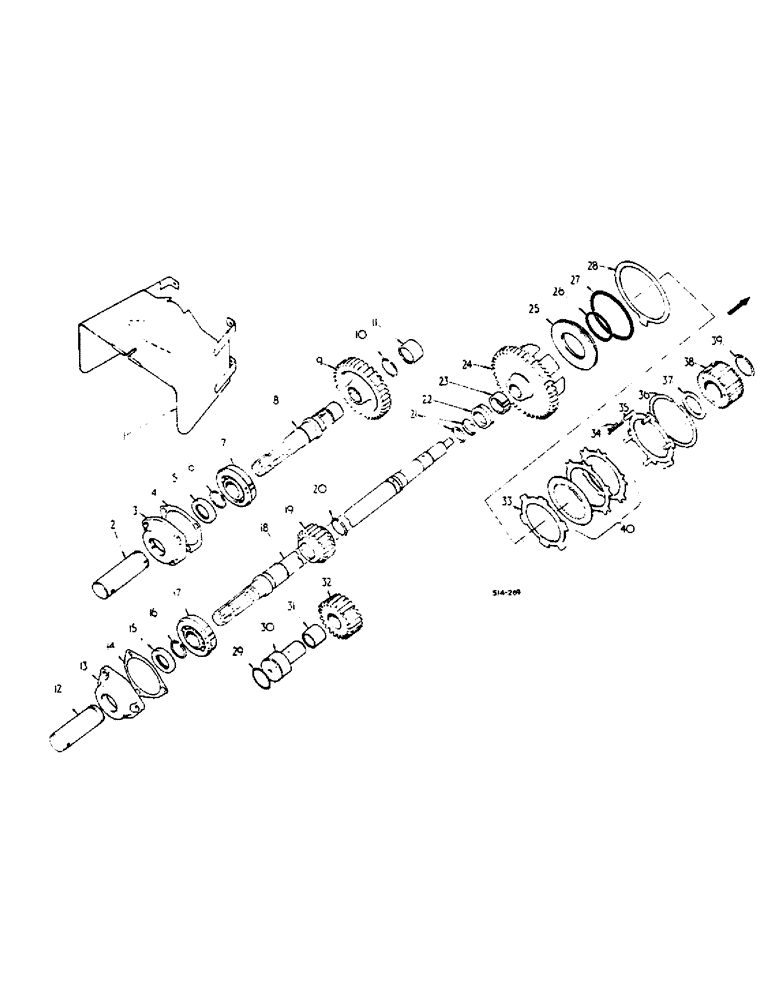 Схема запчастей Case IH 674 - (07-25) - INDEPENDENT POWER TAKE OFF DUAL SPEED (04) - Drive Train