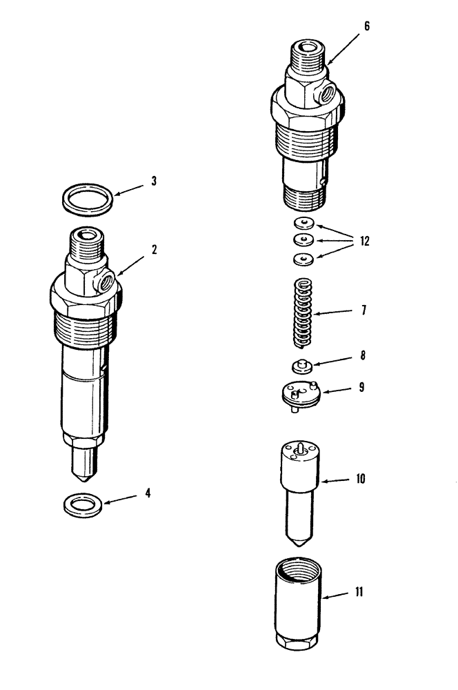 Схема запчастей Case IH 8840 - (10-050) - FUEL INJECTION NOZZLE (DIESEL) 7 MM DIAMETER TIP (10) - ENGINE