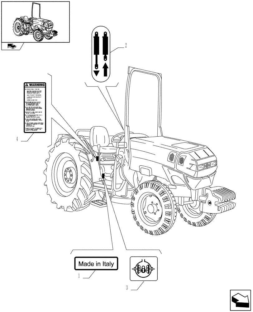 Схема запчастей Case IH FARMALL 85N - (1.98.0[08]) - DECALS - L/CAB (13) - DECALS