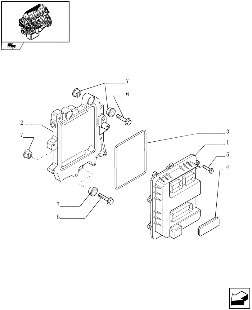 Схема запчастей Case IH F3AE0684N E907 - (0.17.0) - ELECTRONIC INJECTION (504188407) 