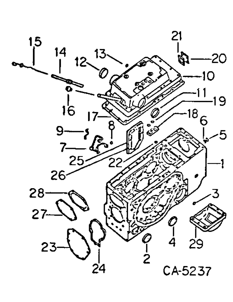 Схема запчастей Case IH 3688 - (07-06) - DRIVE TRAIN, REAR FRAME AND COVERS (04) - Drive Train