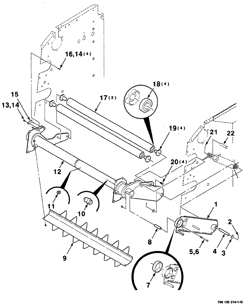 Схема запчастей Case IH RS561 - (06-016) - BELT TENSIONING ROLLER ASSEMBLY (S.N. CFH0156001 THRU CFH0156399) (13) - FEEDER