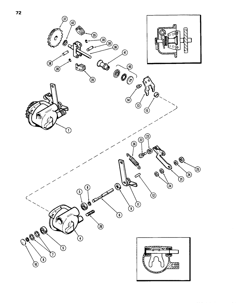 Схема запчастей Case IH 870 - (072) - GOVERNOR, (301B) SPARK IGNITION ENGINE (03) - FUEL SYSTEM