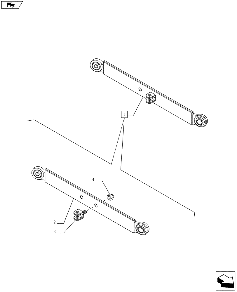 Схема запчастей Case IH FARMALL 75C - (35.120.01[03]) - LIFT ARM - BREAKDOWN (35) - HYDRAULIC SYSTEMS