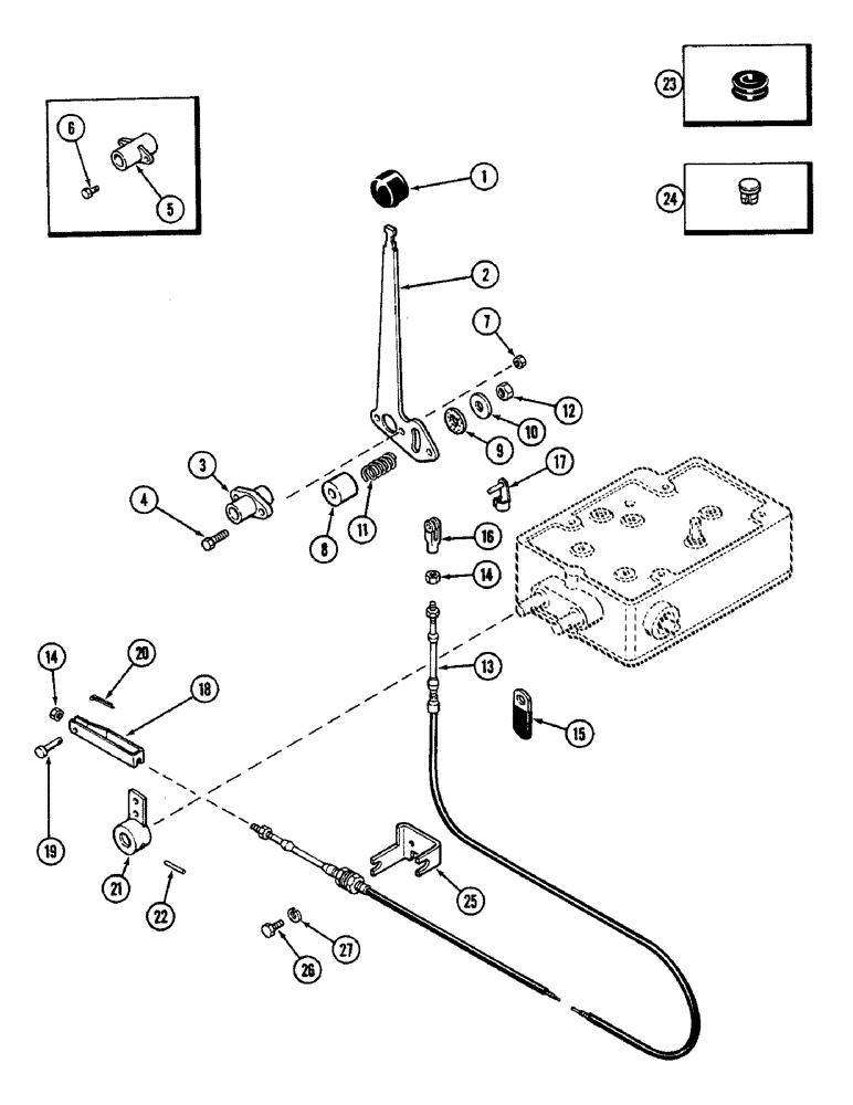 Схема запчастей Case IH 2090 - (8-462) - DEPTH SENSING CONTROL LINKAGE (08) - HYDRAULICS