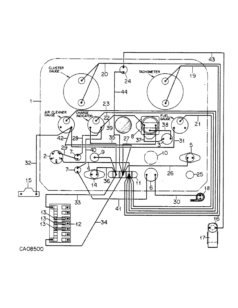 Схема запчастей Case IH 4366 - (08-14) - ELECTRICAL, INSTRUMENT PANEL WIRING, SWITCHES AND RELATED PARTS, 4366 TRACTORS (06) - ELECTRICAL