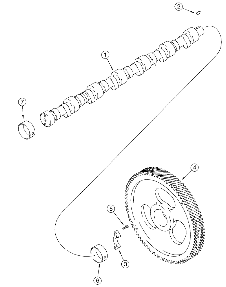 Схема запчастей Case IH SPX3310 - (03-018) - CAMSHAFT (01) - ENGINE