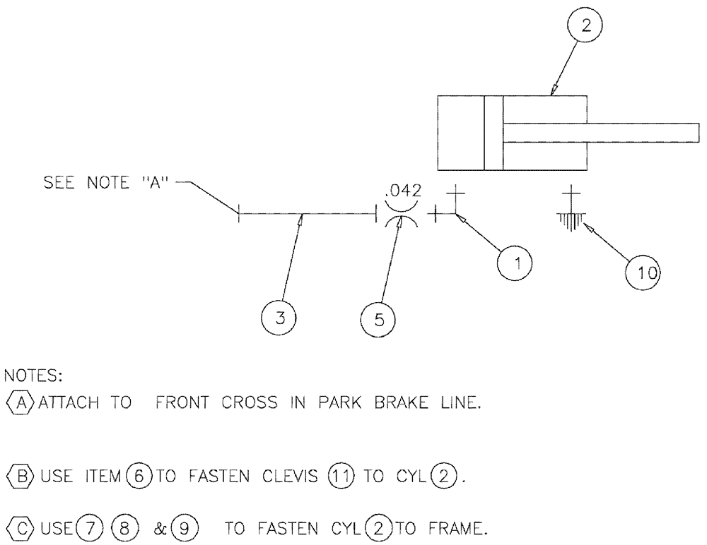 Схема запчастей Case IH SPX3310 - (06-042) - FRONT LADDER HYDRAULIC GROUP - BEFORE SERIAL #7440 Hydraulic Plumbing