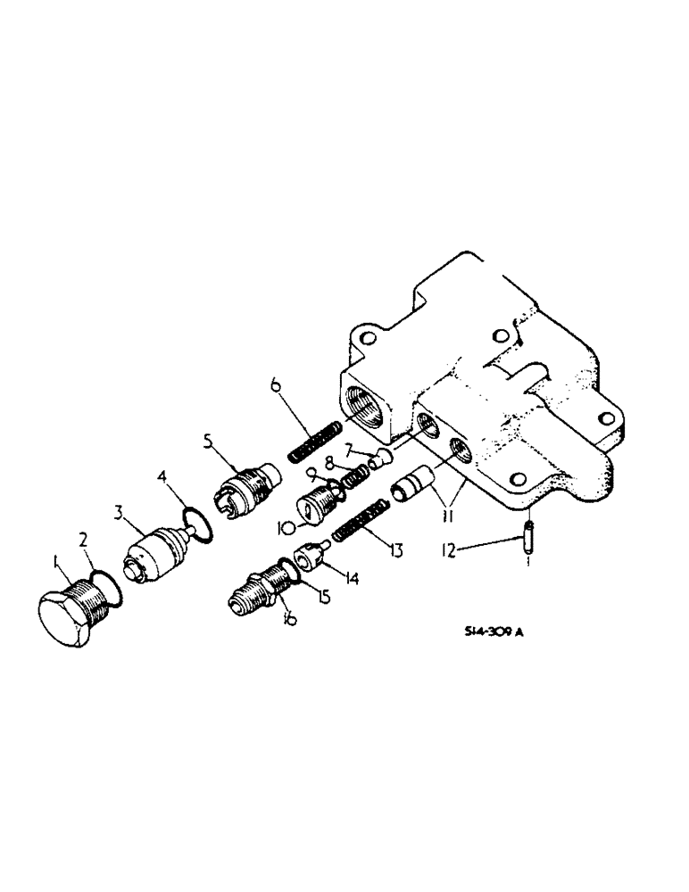 Схема запчастей Case IH 2400 - (10-38) - UNLOADING AND FLOW CONTROL VALVE (07) - HYDRAULICS