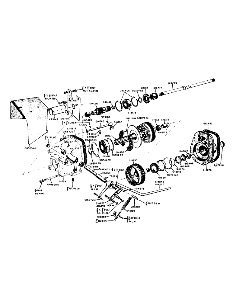 Схема запчастей Case IH 600B-SERIES - (101A) - CONTROL LINKAGE, INDEPENDENT P.T.O., 610B AND 611B TRACTORS (06) - POWER TRAIN