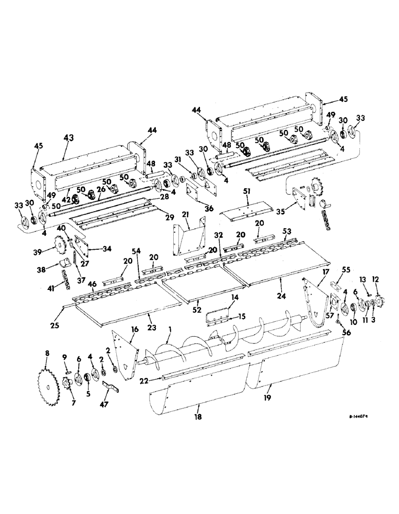 Схема запчастей Case IH 630N - (G-06) - AUGER, BEATER AND DRIVE (58) - ATTACHMENTS/HEADERS