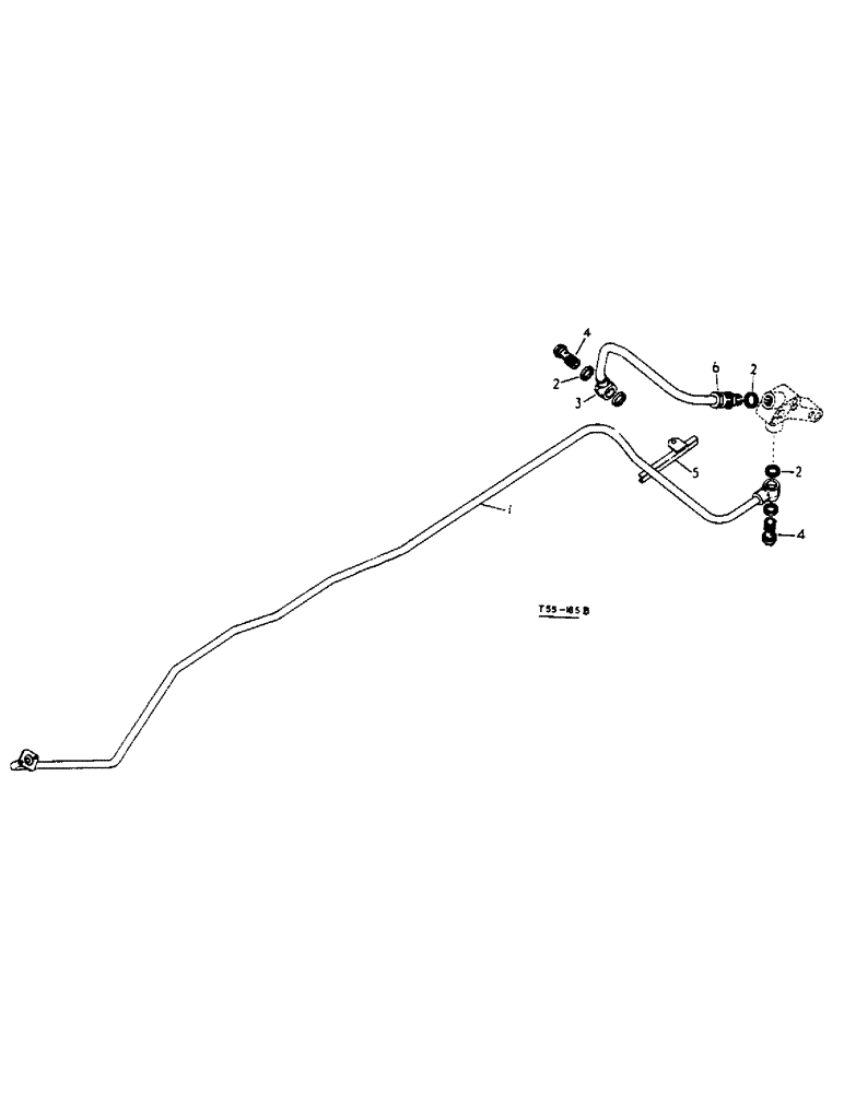 Схема запчастей Case IH 276 - (5-35) - AUXILIARY VALVE, PRESSURE PIPES, AUXILIARY VALVE ATTACHMENTS (08) - HYDRAULICS