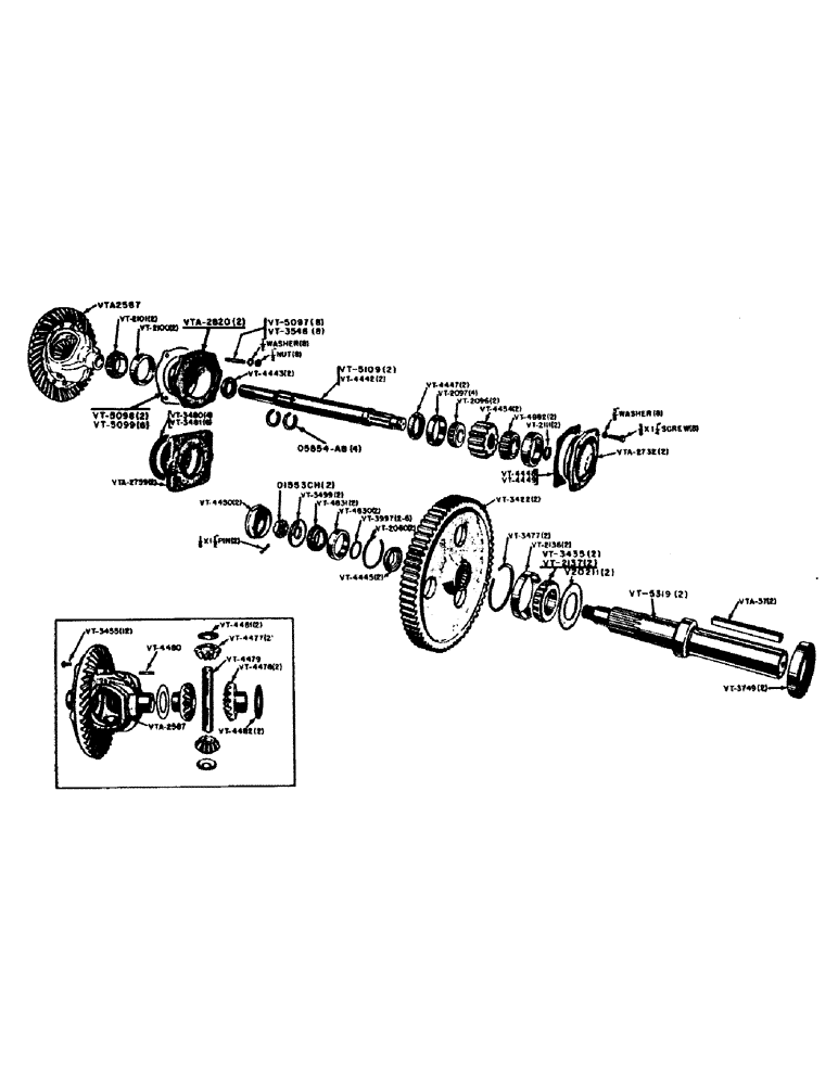 Схема запчастей Case IH VA-SERIES - (072) - VAH DIFFERENTIAL AND FINAL DRIVE (06) - POWER TRAIN