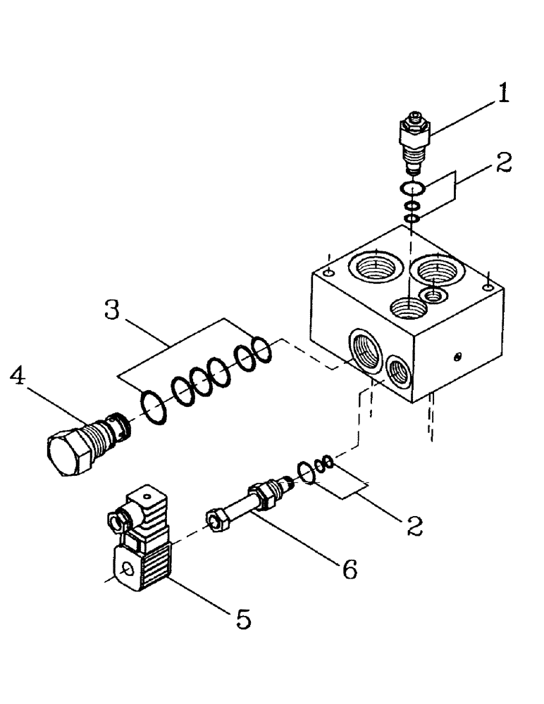 Схема запчастей Case IH 7700 - (B04-90) - HYDRAULIC SOLENOID RELIEF VALVE Hydraulic Components & Circuits