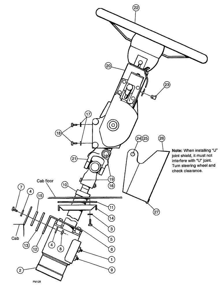 Схема запчастей Case IH SPX4260 - (010) - STEERING ASSEMBLY (41) - STEERING